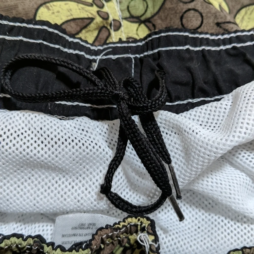 Joe Boxer Men's Hawaiian Print Swim Trunks Size Large